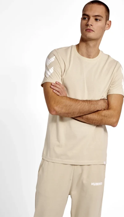 hummel Legacy Chevron T-Shirt kurzarm pumice stone