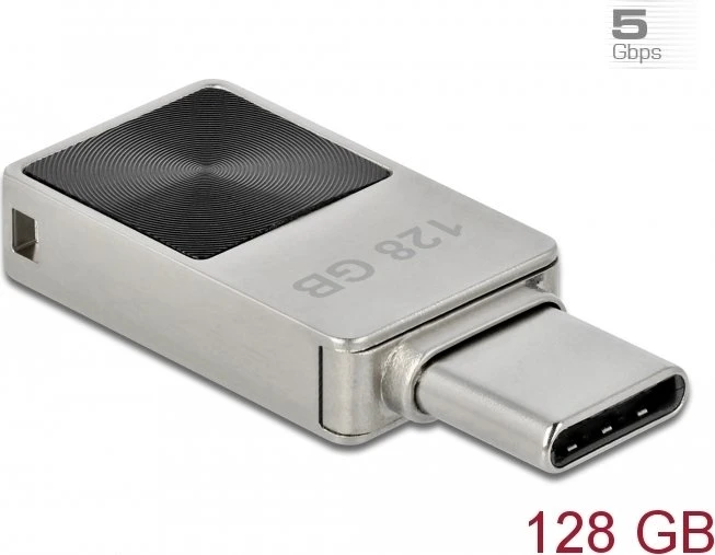 DeLOCK Mini USB-C Stick 128GB, USB-C, USB 3.2 Gen 1×1