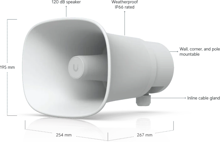 Ubiquiti AI Horn Speaker, weiß