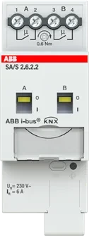 ABB SA/S2.6.2.2 Schaltaktor 2-fach, 230V, 6A, 2TE REG, Schaltaktor