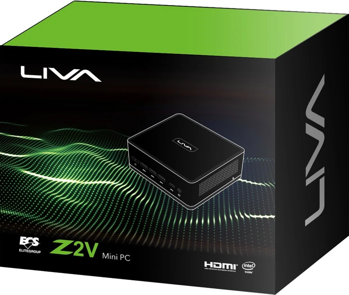 ECS Elitegroup LIVA Z2, Pentium Silver N5030, 4GB RAM, 64GB Flash