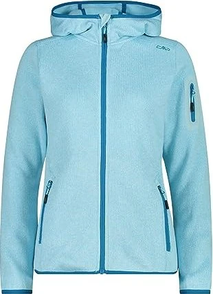 CMP Knit Tech Fleece Hoody Jacke meliert anice/giada (Damen)