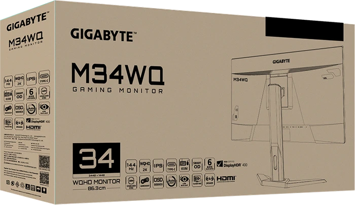 GIGABYTE M34WQ, 34"