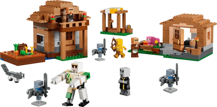 LEGO Minecraft - Angriff des Magiers auf das Dorf