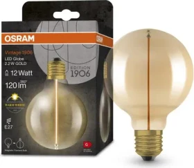 Osram Ledvance Filament LED Vintage 1906 Globe 95 2.2W/827 E27