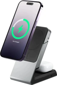 Alogic Matrix 2-in-1 Magnetische Ladestation schwarz/grau