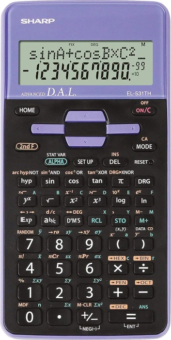 Sharp EL-531TH, schwarz/violett