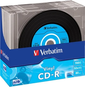 Verbatim Azo Data Vinyl-Design CD-R 80min/700MB, 52x, 10er Slimcase