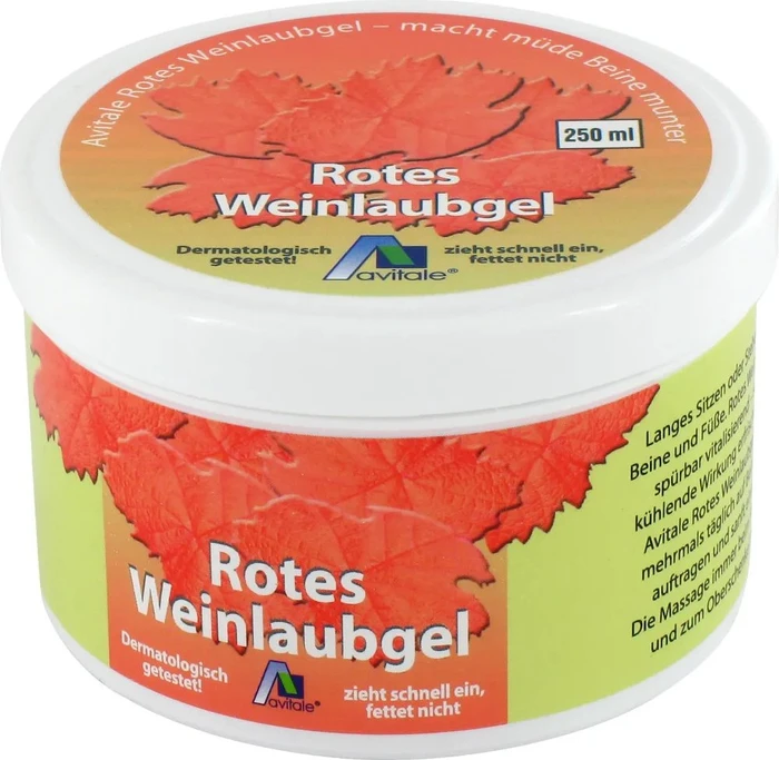 Avitale Rotes Weinlaub Gel, 250ml
