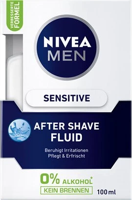 Nivea MEN Sensitive Aftershave Fluid, 100ml