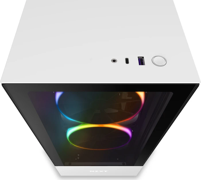NZXT H510 Elite, weiß, Glasfenster