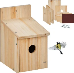 Relaxdays Nistkasten Bausatz für Vögel