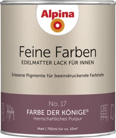 Alpina Farben Feine Farben Lack No. 17 Farbe der Könige innen purpur edelmatt, 750ml