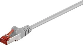 goobay Patchkabel, Cat6, S/FTP, RJ-45/RJ-45, 0.15m, grau