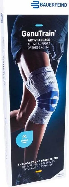Bauerfeind GenuTrain Comfort Kniebandage Größe 3 titan, 1 Stück