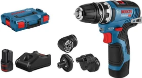 Bosch Professional GSR 12V-35 FC FlexiClick Akku-Bohrschrauber inkl. L-Boxx + 2 Akkus 3.0Ah + Zubehör
