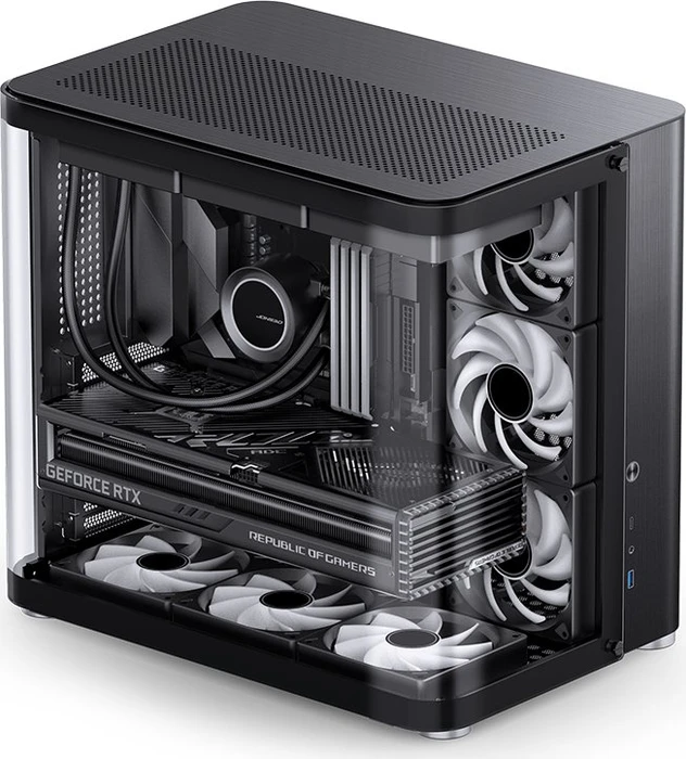 Jonsbo TK-2 2.0 Black, Glasfenster