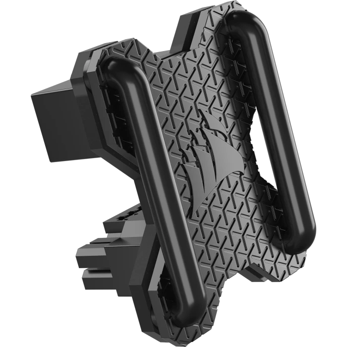 Corsair 12V-2x6 Winkeladapter 180°, PCIe 5.1 GPU Power Bridge, Stil A, Sense Pins innen, schwarz