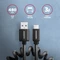 Axagon USB Adapterkabel, Twister, USB 2.0, 480Mb/s, USB-A 2.0 [Stecker] auf USB-C 2.0 [Stecker], Adapterkabel, 0.6m Vorschaubild
