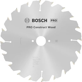 Bosch Professional PRO Construct Wood Kreissägeblatt 20Z, 250x2.2x30mm, 1 Stück