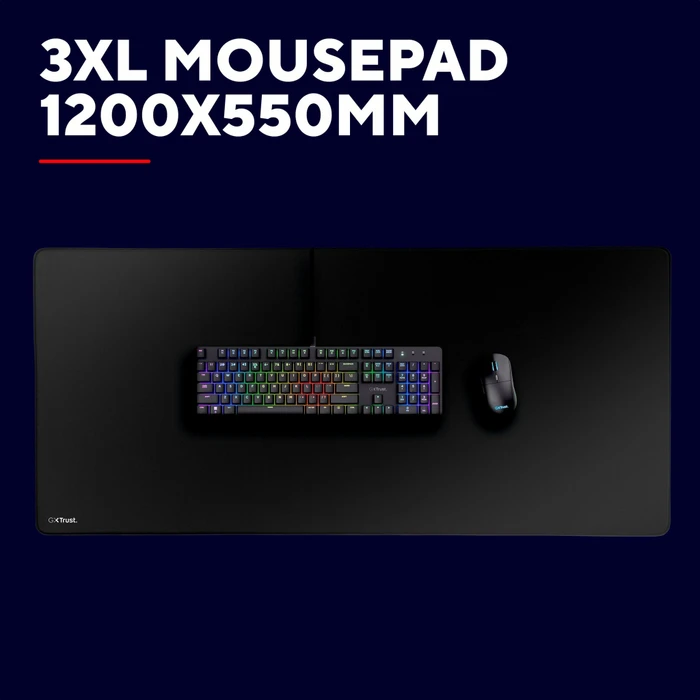 Trust Gaming GXT 755 3XL Gaming Mousepad, 1200x550mm, schwarz