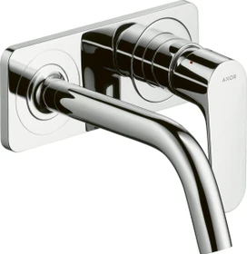 Hansgrohe Axor Citterio M Waschbeckenarmatur mit Platte 167mm chrom