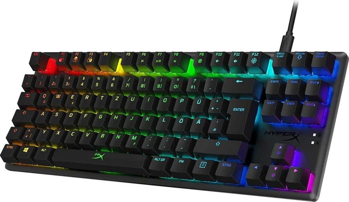HP HyperX Alloy Origins Core, LEDs RGB, HyperX RED, USB, DE