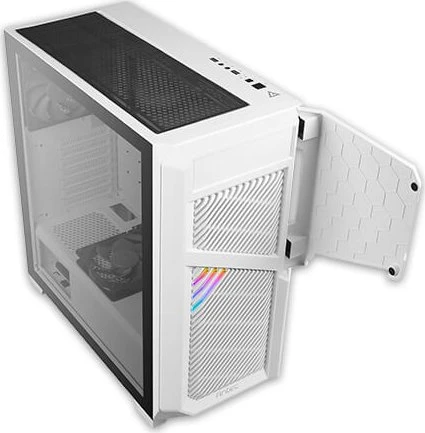 Antec Dark League Dark Phantom DP502 Flux, weiß, Glasfenster