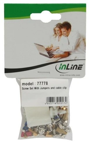 InLine Schraubenset mit Abstandshalter für Mainboards, 63er-Pack
