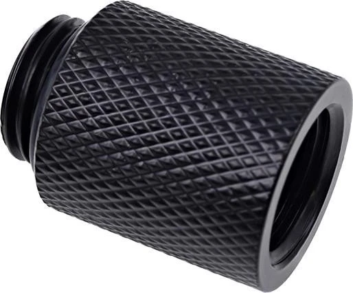 Alphacool Eiszapfen Verlängerung G1/4" auf G1/4", 20mm, schwarz