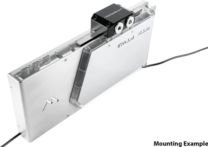 Watercool Heatkiller V eBC GPU Active Backplate RTX 3080/3090 EVGA FTW3, Nickel Silver, ARGB