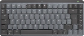 Logitech MX Mechanical Mini, Graphite, LEDs weiß, Logi Bolt, Kailh Choc V2 LOW PROFILE BROWN, USB/Bluetooth, FR (920-010774)