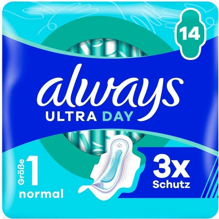 Always Ultra Day mit Flügeln Größe 1, 14 Stück