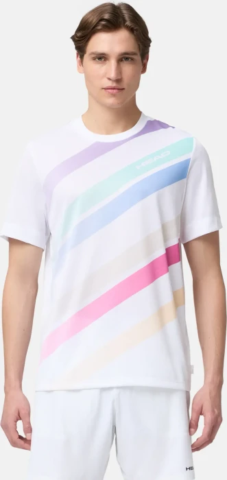 Head Pro Funktionsshirt kurzarm white/print perf (Herren) (811406-WHXP) – Bild 3 von 7