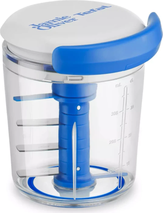 Tefal K16443 Jamie Oliver Chop & Shaker Manueller Zerkleinerer 450ml blau