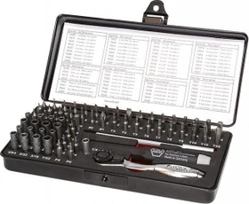 Wiha Micro ESD Bitset/Steckschlüsselsatz inkl. Werkzeugbox, 65-tlg.