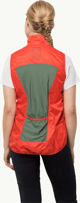 Jack Wolfskin Morobbia Wind Funktionsweste tango orange (Damen)