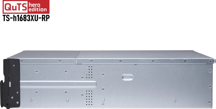 QNAP QuTS hero TS-h1683XU-RP-E2236-128G, 128GB RAM ECC, 2x SFP+ 10Gb/s, 2x RJ-45 10GBase-T, 3HE