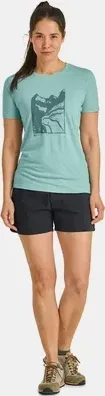 Ortovox 120 Cool Tec Mountain Cut Funktionsshirt kurzarm aquatic ice (Damen)