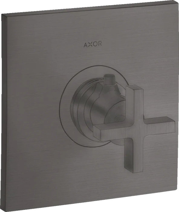 Hansgrohe Axor Citterio Thermostat HighFlow Unterputz mit Kreuzgriff brushed black chrome