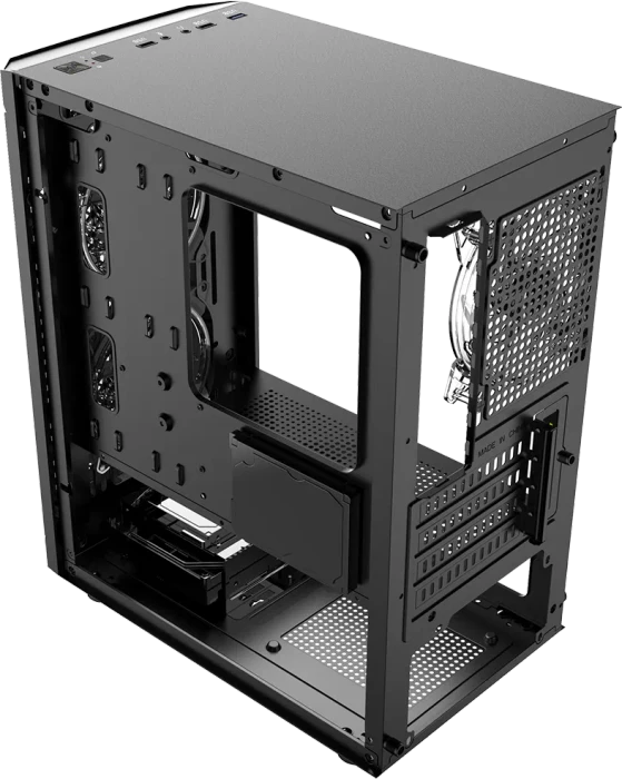 Logic Concept Aramis ARGB Mini Black, Glasfenster