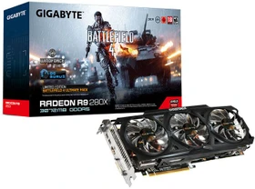 GIGABYTE Radeon R9 280X Windforce 3X OC (Rev. 2.0) Battlefield 4 Edition, 3GB GDDR5, DVI, HDMI, 2x mDP