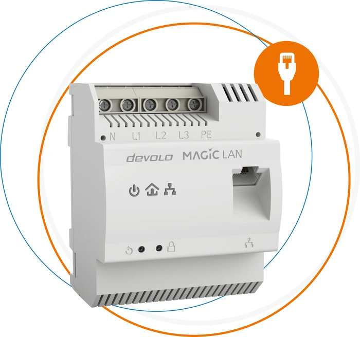 devolo Magic 2 LAN DINrail, G.hn, RJ-45