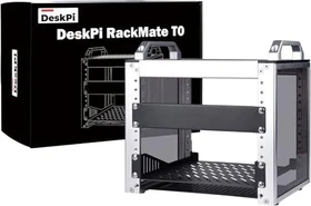 GeeekPi GeeekPi/DeskPi RackMate T0, 10" Netzwerkschrank 4HE, silber, 200mm tief