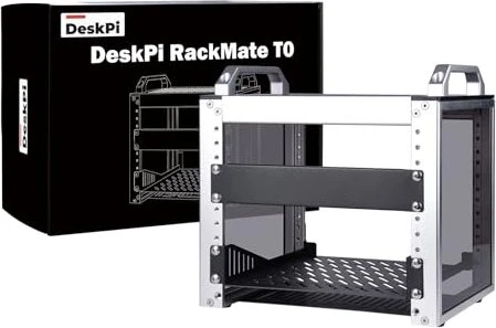 GeeekPi GeeekPi/DeskPi RackMate T0, 10" Netzwerkschrank 4HE, silber, 200mm tief