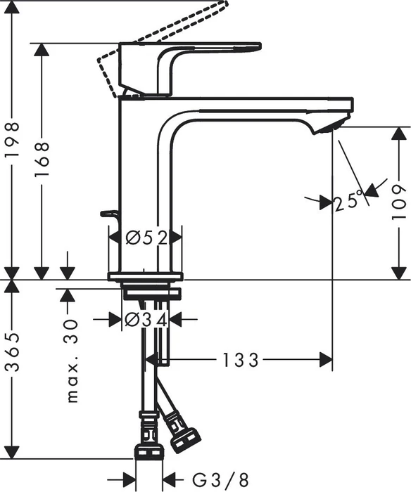 Hansgrohe Rebris E 110 CoolStart chrom