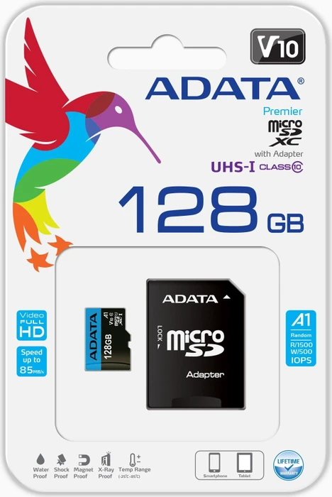 ADATA Premier R100/W25 128GB Kit, UHS-I U1, A1, Class 10