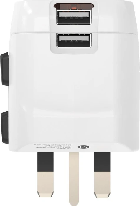 Hama World Travel Adapter Pro Light USB, 2x USB-A