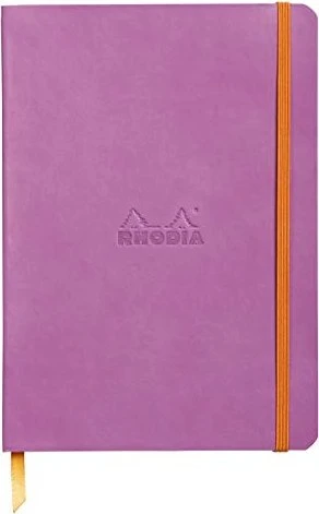 Rhodia Rhodiarama Notizbuch, A5, punktiert, Softcover, lila, 80 Blatt