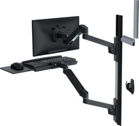 Ergotron LX Pro System Wandarbeitsplatz schwarz